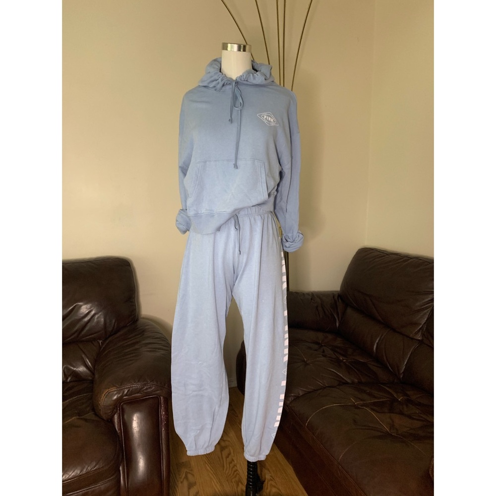 PINK Victoria’s Secret Sweatsuit Set Light Blue